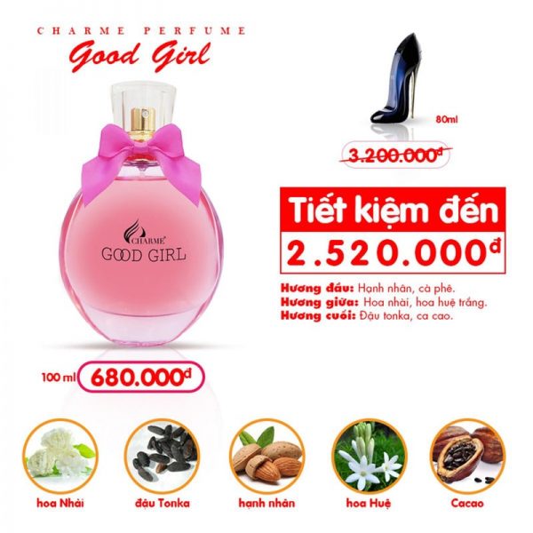 Nước Hoa Nữ Charme Good Girl 100ml – EDP