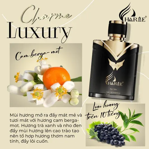 Nước Hoa Nam Charme Luxury 100ml mẫu mới