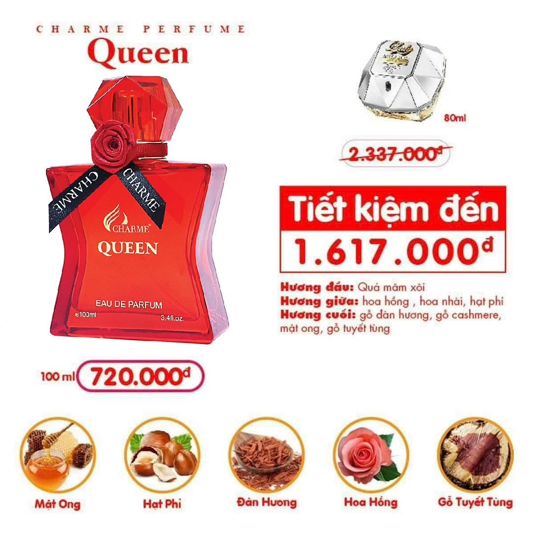 Nước Hoa Nữ Charme Queen 100ml – EDP