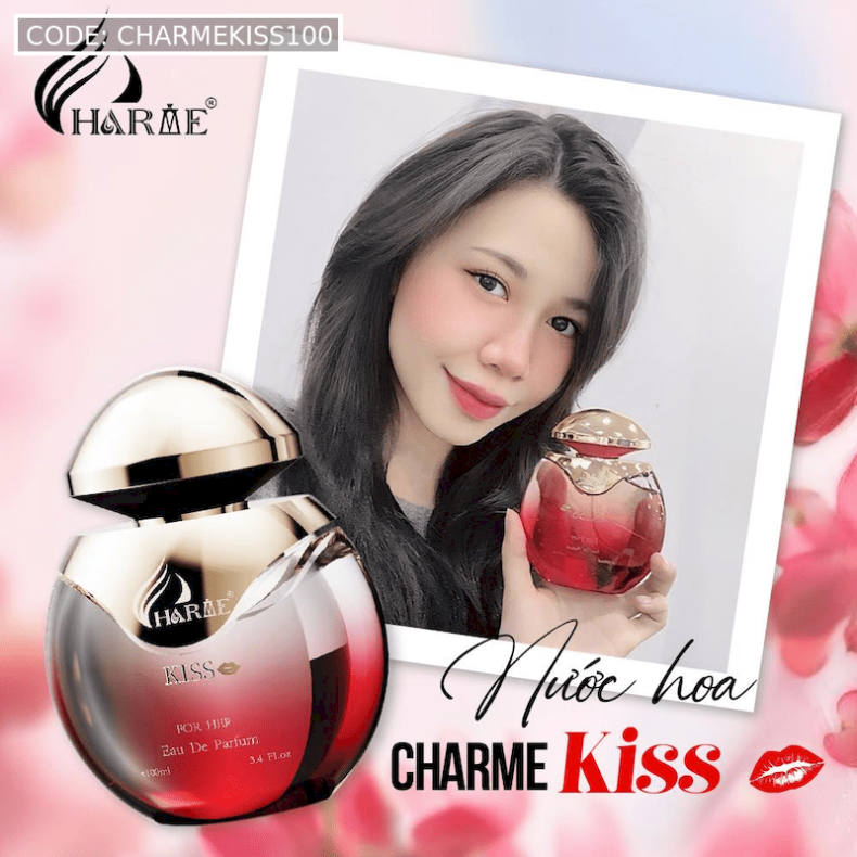 Nước Hoa Charme Kiss 100ml Mùi Nữ - Sỉ Mỹ Phẩm Online