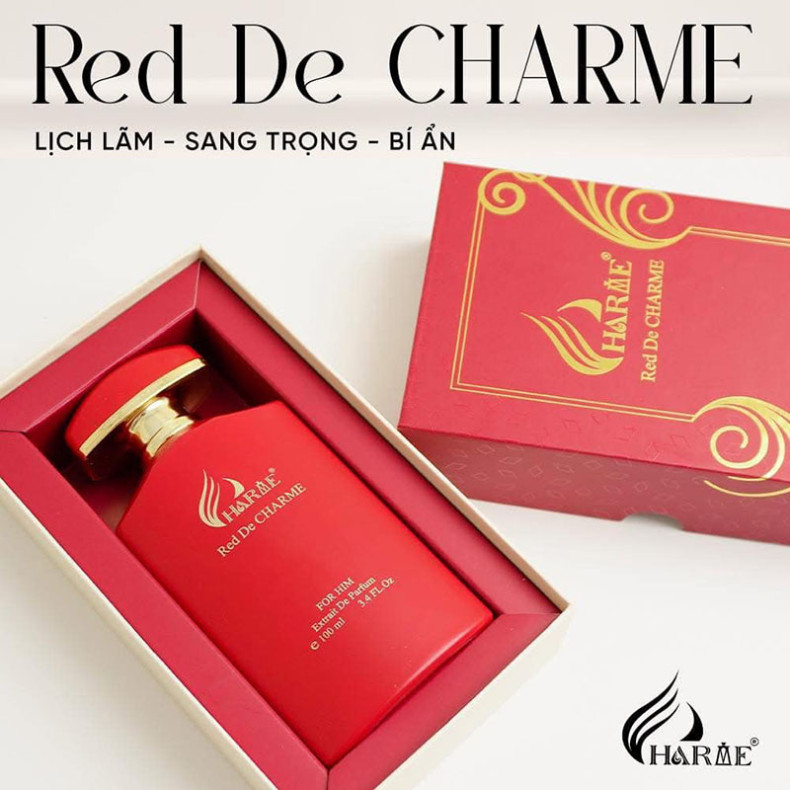 Nước Hoa Charme Red De Charme 100ml Mùi Nam - Hương Thơm Sang Trọng Lịch Lãm - Kho Sỉ Mỹ Phẩm ANN