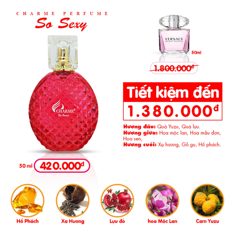 Nước Hoa Nữ Charme So Sexy 50ml – EDP