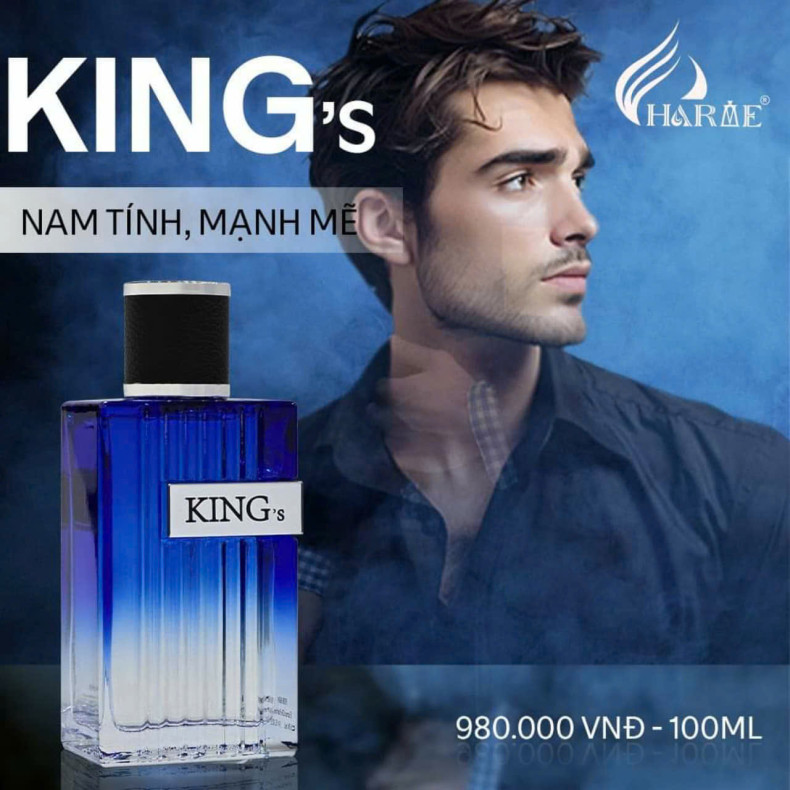 Nước Hoa Nam Charme King 100ml mẫu mới